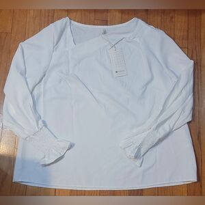 Boho Elegant White Blouse